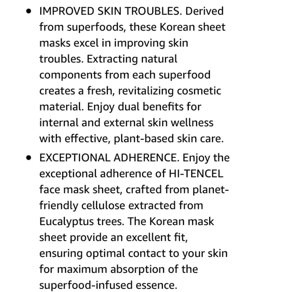 7 Assorted Real Vegifarm Double Shot Sheet Masks
